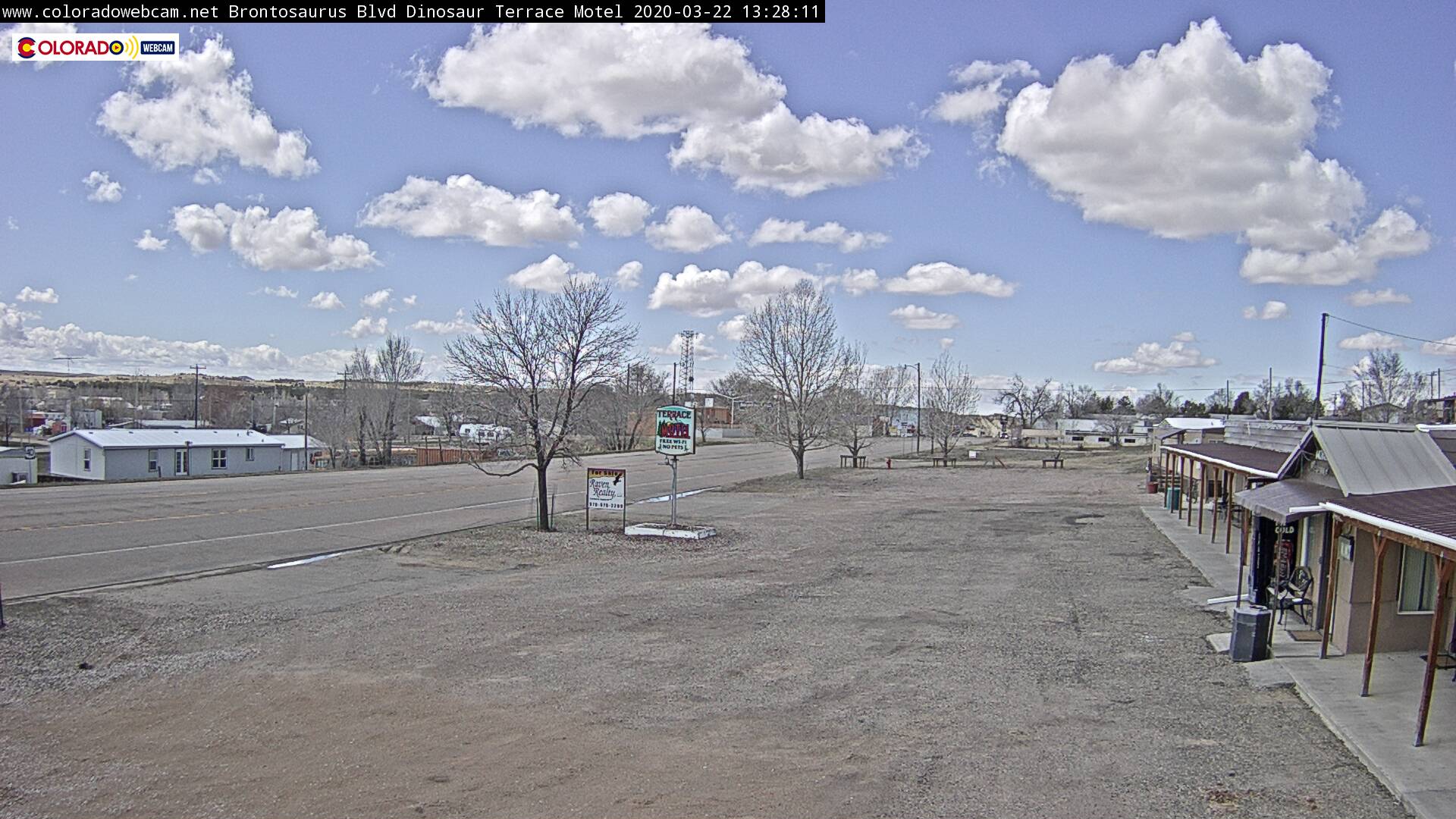 Dinosaur cam Brontosaurus Blvd, Dinosaur Colorado cam Terrace Motel Colorado cam